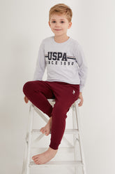U.S. Polo Kids Boys Pyjama Set Melange Supreme